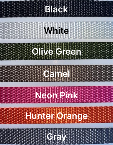 Small Harnesses (made with 5/8 in. heavy duty poly blend webbing)